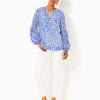 Laurelie Linen Printed Top